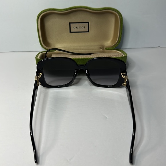 New Authentic GUCCI Grey Square Ladies Sunglasses GG1029SA 001 57 - Picture 7 of 16